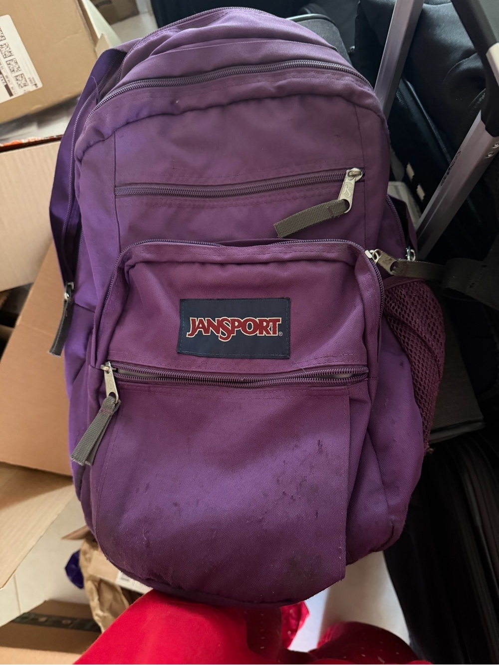 Jansport Purple Everyday Backpack with Multiple Pockets